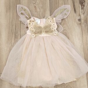Fairy-Inspired Pink and Gold Dress